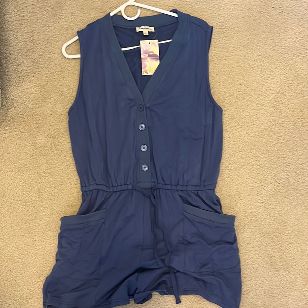 Blue romper. New with tags